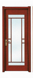 供应上海地区烤漆贴木皮实木复合玻璃门宾馆钢化玻璃烤漆卫生间门示例图6