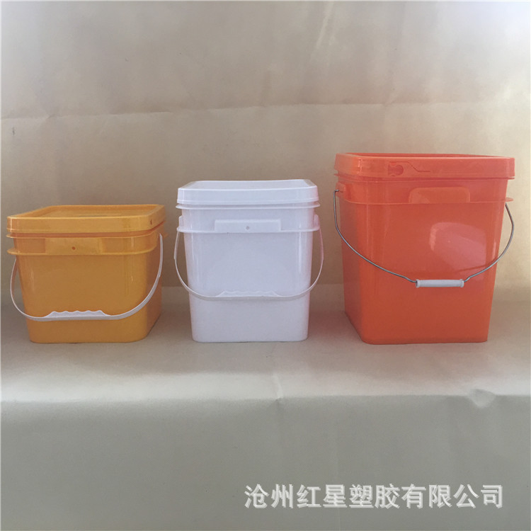 厂家专业加工定制塑料桶 10升方形涂料桶塑料桶水桶 质优价廉示例图8