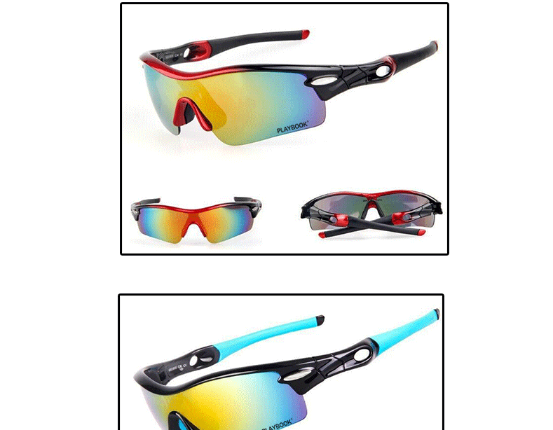 防紫外线骑行眼镜 专业户外运动眼镜 骑行防风沙防尘登山钓鱼眼镜示例图10