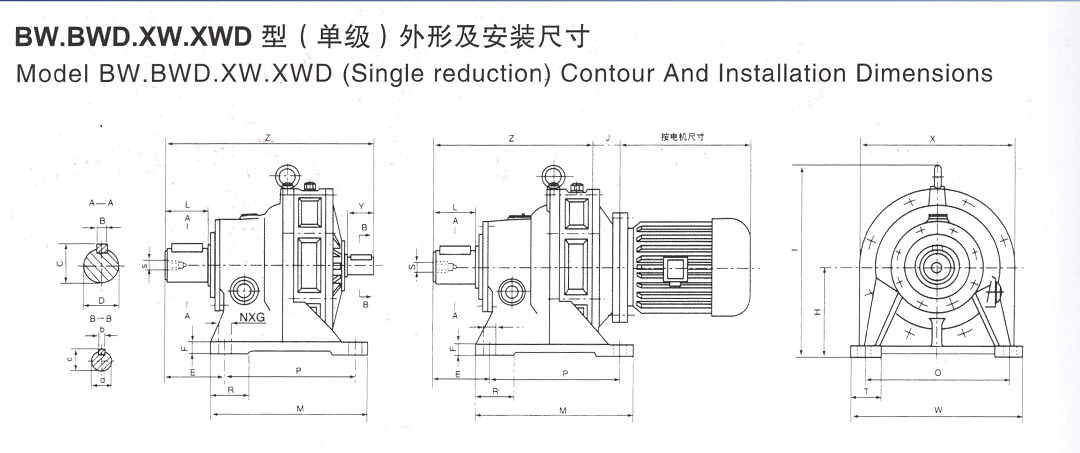 厂家直销BLD1-35-2.2KW,，摆线针轮减速机示例图3