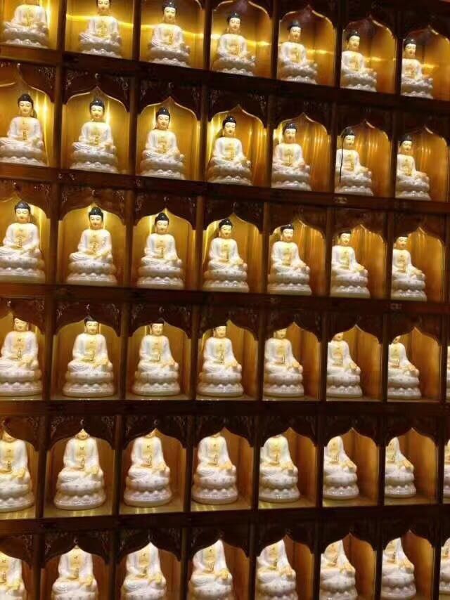 佛龛 本厂专业制造树脂坐像观音小佛像 八大本名佛像 千佛殿小佛像