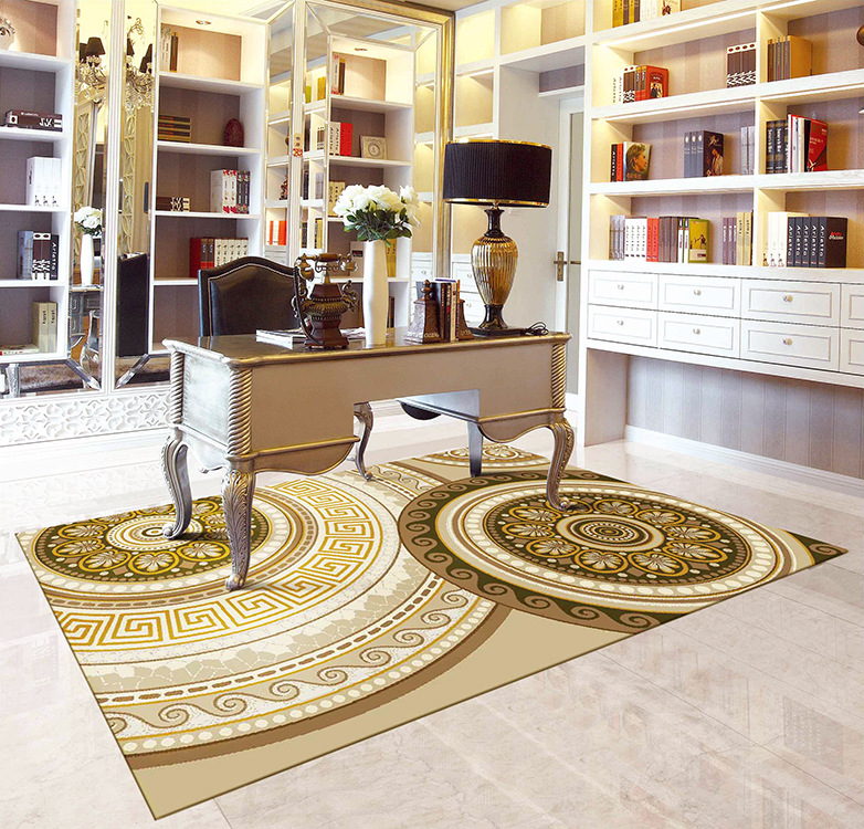 开利地毯 家用块毯 时尚现代简约风格 立体毯面 金银丝时尚地毯示例图14