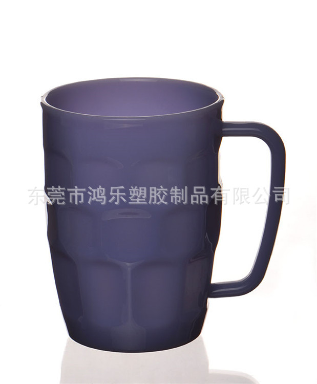 东莞塑料杯厂家直销透明AS塑料马克扎啤杯650ml环保塑料手柄杯示例图8