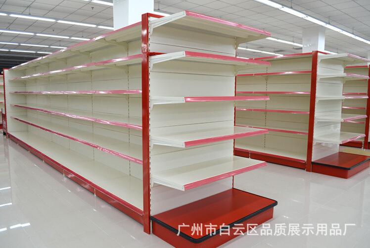 双扣背板重型超市货架 广州货架厂 单双面货架 展示置物架示例图35