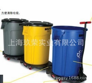 美国乐柏美FG263246垃圾桶 省力的BRUTE 便捷运送垃圾桶FG264000