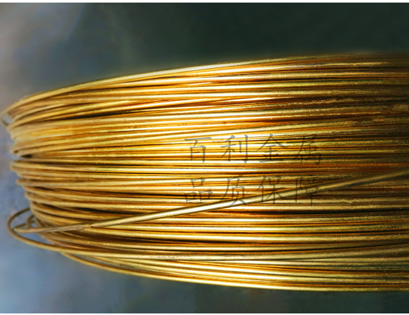 H62黄铜丝 国标环保 黄铜电缆丝 织网丝 铜刷过滤网 规格齐全示例图14