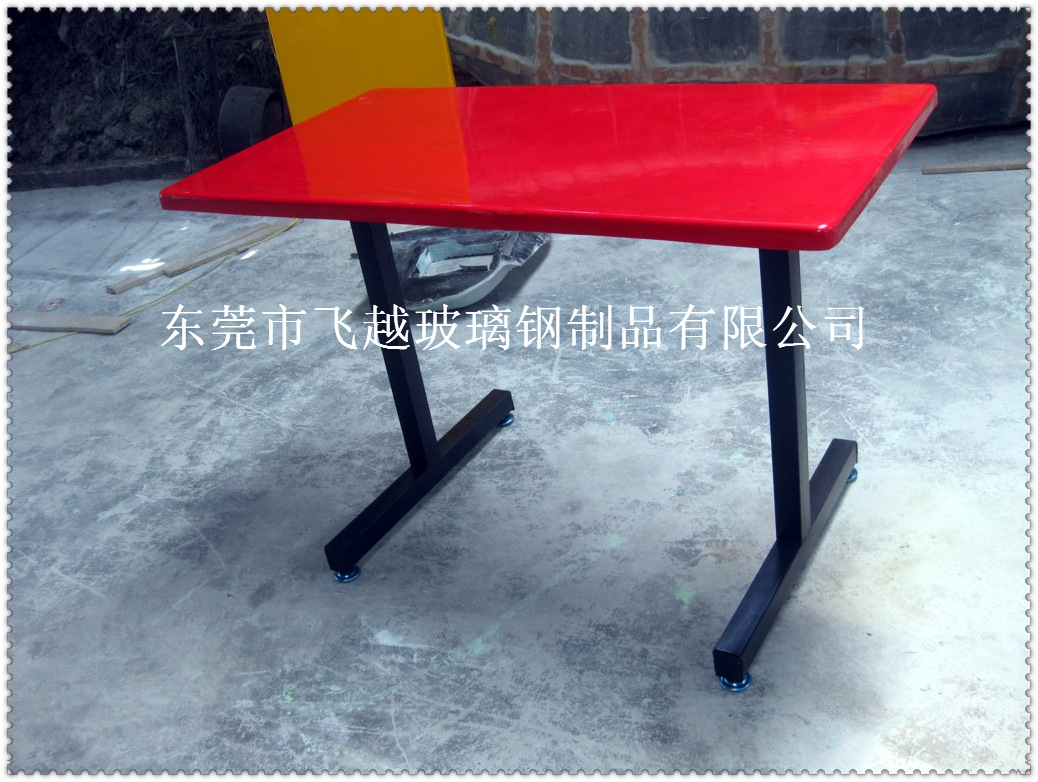 户外桌椅 玻璃钢公司工厂员工食堂餐桌椅组合可印广告示例图37