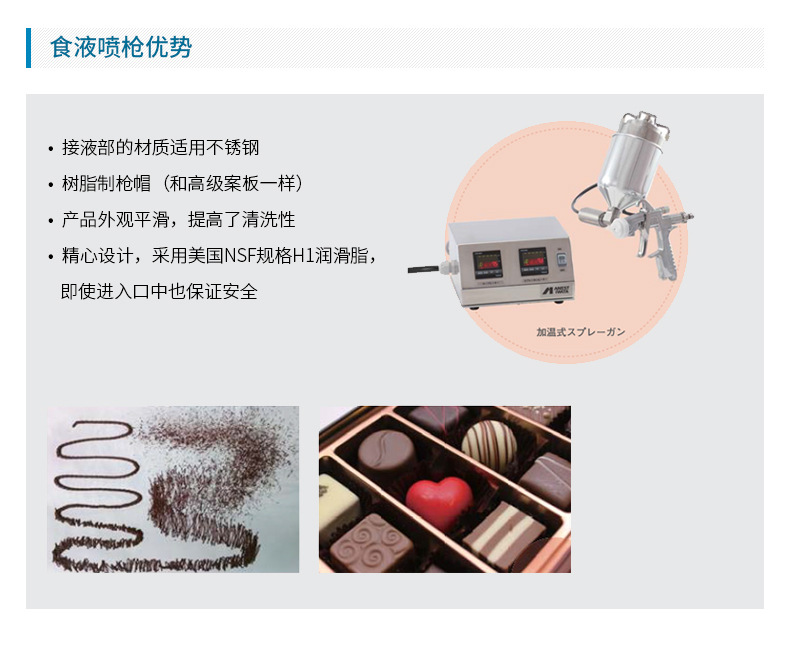 日本岩田食品自动喷枪 FOG-A101N 巧克力自动喷枪 蛋糕简易喷枪示例图4
