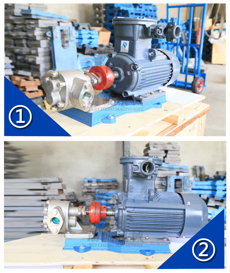 防爆化工泵 不锈钢KCB-55卫生齿轮油泵 耐高温耐腐蚀输送泵 批发示例图6