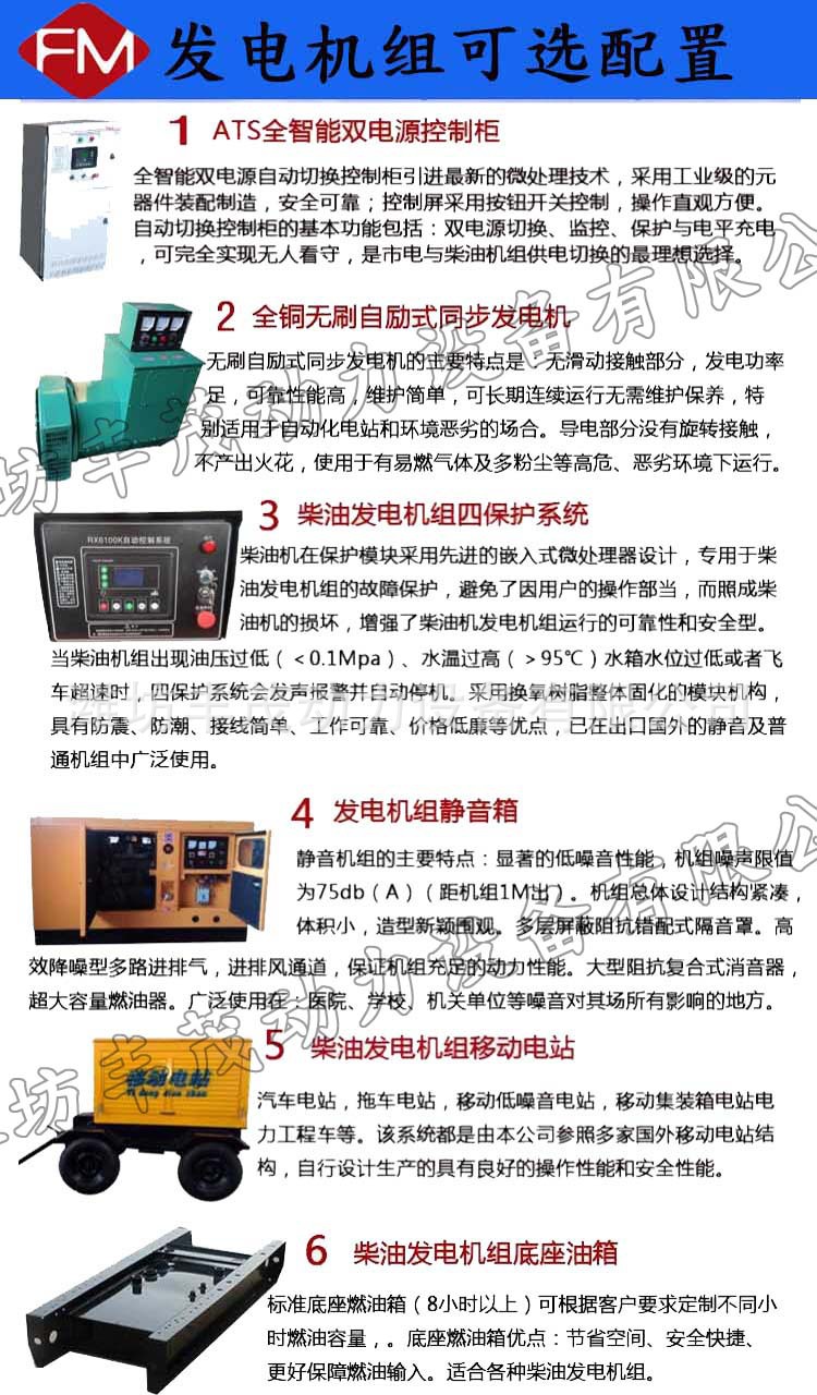 潍坊丰茂30KW柴油发电机组 小型发电机组 开架普通30千瓦发电机组示例图12