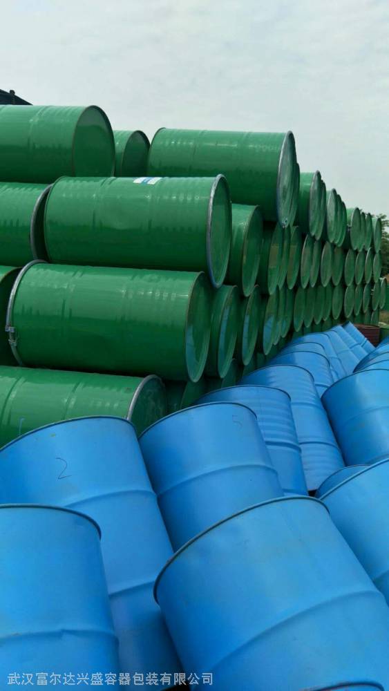 武汉出售油桶 铁桶 钢桶 200KG铁钢圈桶 翻新二手铁桶