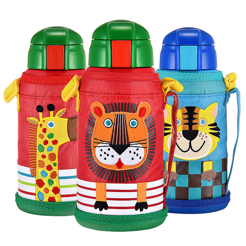 tiger虎牌儿童保温杯带吸管两用学饮水壶幼儿园防摔宝宝便携水杯