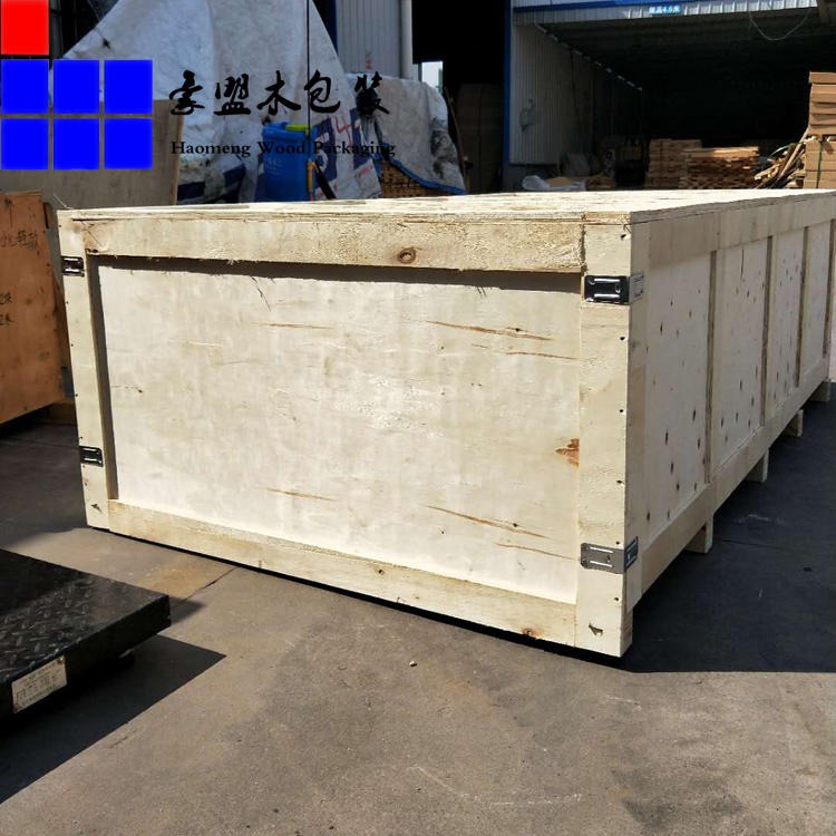 黄岛辛安附近加工定做木箱 免熏蒸胶合板包装箱四面封闭木箱