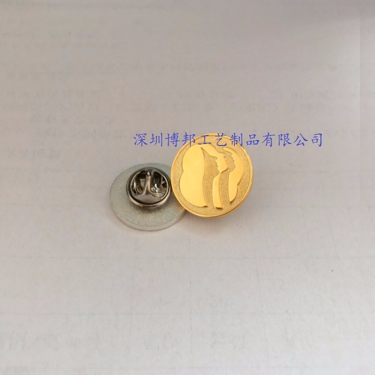纯金银胸章上海专业定制工厂 上海金属徽章制作 景泰蓝胸章设计
