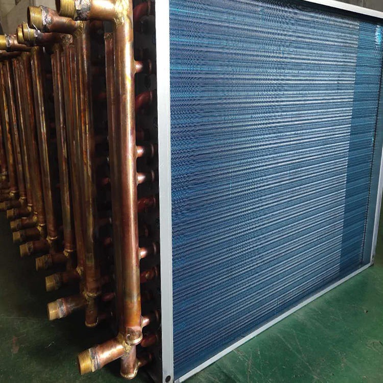 恩施东华泰厂家生产不锈钢表冷器 DHT-20A中央空调盘管表冷器 组合风柜表冷器图片