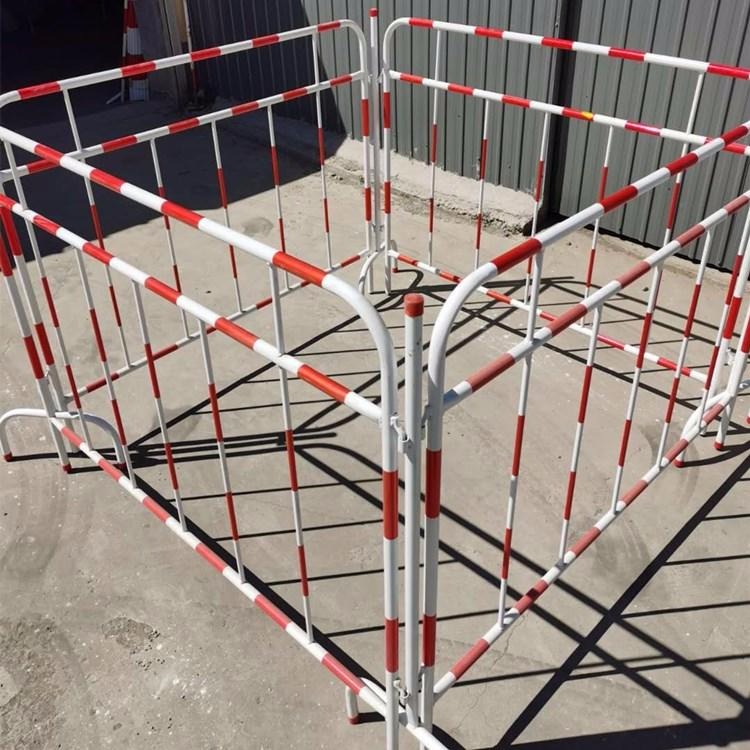 智科镀锌喷塑铁马护栏 施工隔离护栏 WL-ZK马拉松铁马护栏生产