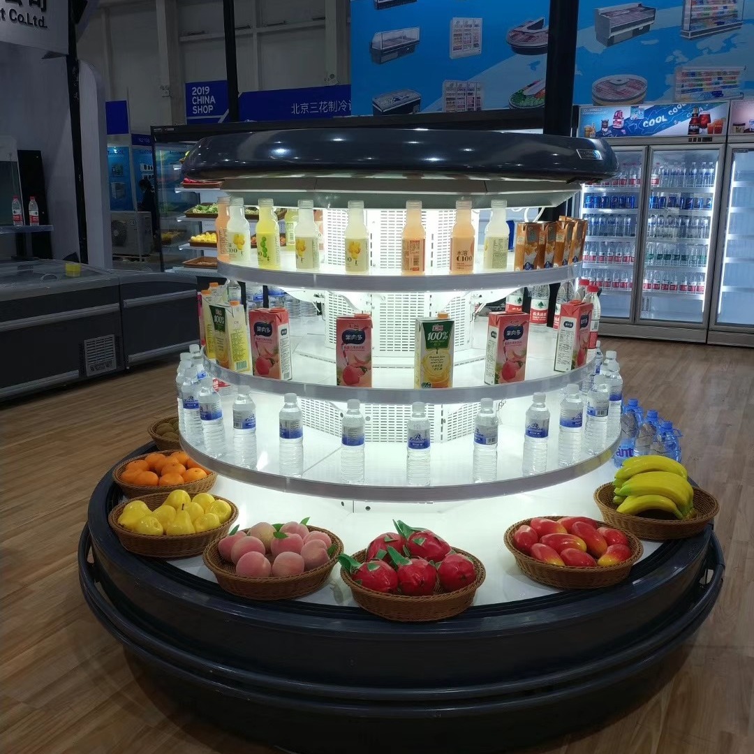 商丘市环岛柜 环形保鲜柜 商场中岛柜  风幕柜 超市冷柜 工厂直销 支持定制 未来雪-WLX-HD-192图片