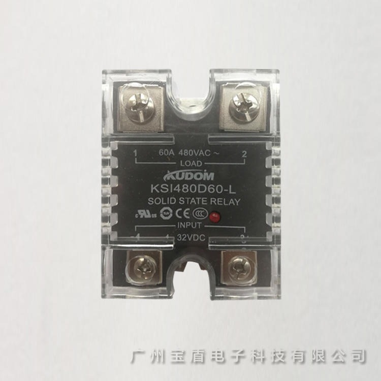 库顿 KUDOM KSI480A60-L 交流控交流固态继电器 单相交流固态继电器 单相固态继电器