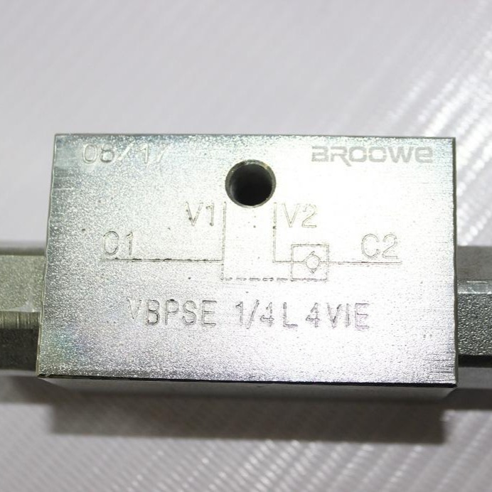 BROOWE品牌  上海厂家供应单向液压锁，液压阀块，大量现货，质量保证 VBPSE 1/4'  L4 VIE图片