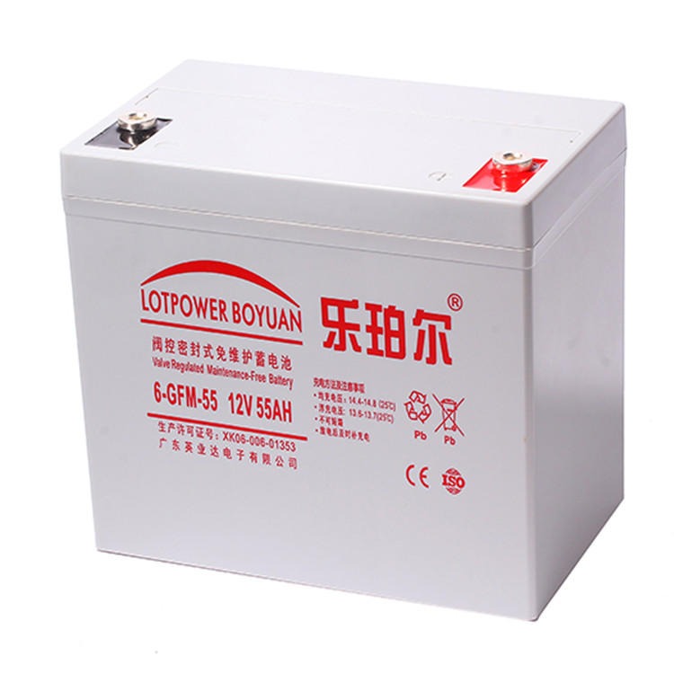乐珀尔蓄电池6-GFM-55 12V55AH阀控式密封铅酸蓄电池 工业电池