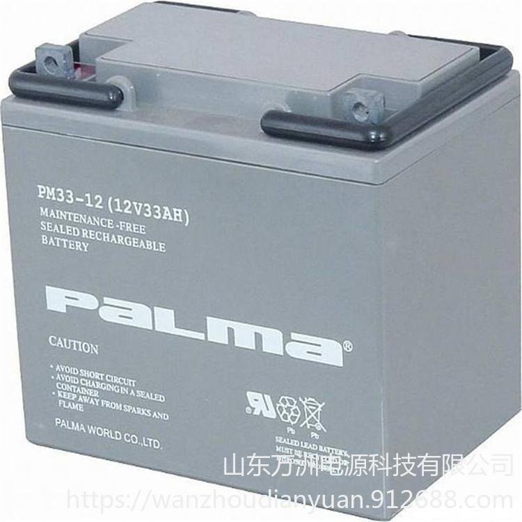 PaLma八马蓄电池PM33-12 八马12V33AH 太阳能EPS专用电池 供应八马蓄电池图片