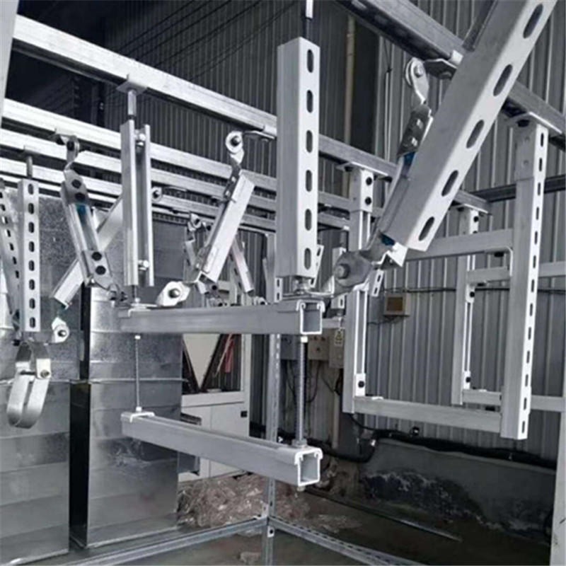 抗震支架直销 电气桥架抗震支架 门型侧向抗震支架安装调试