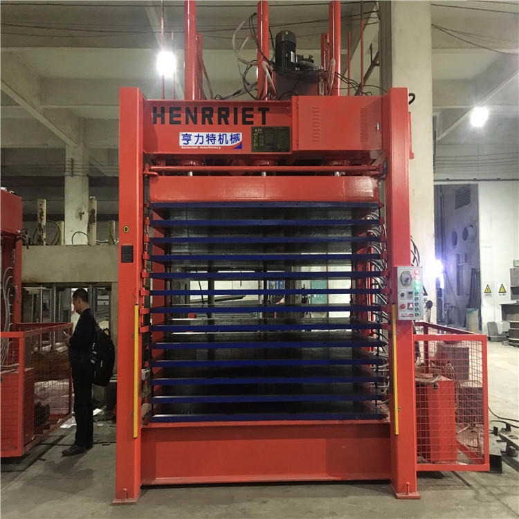亨力特厂家生产热压机  8层12层聚氨酯层压机  发泡板保温板空调板层压机