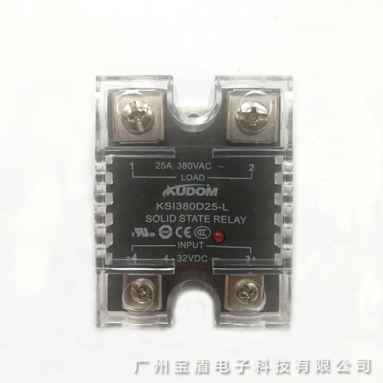 库顿 KUDOM KSI380D25R-L  固态继电器SSR  单相固态继电器  单相交流固态继电器