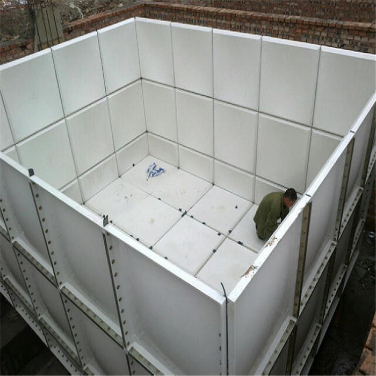 SMC玻璃钢消防水箱 方形玻璃钢模压水箱 组合式拼装玻璃钢水箱