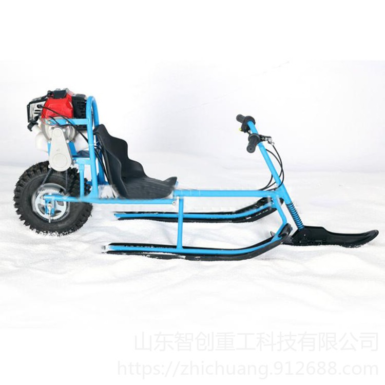 智创ZC-1  供应滑雪车 儿童滑雪车 亲子滑雪车 带刹车雪橇 雪橇车 多功能冰车图片