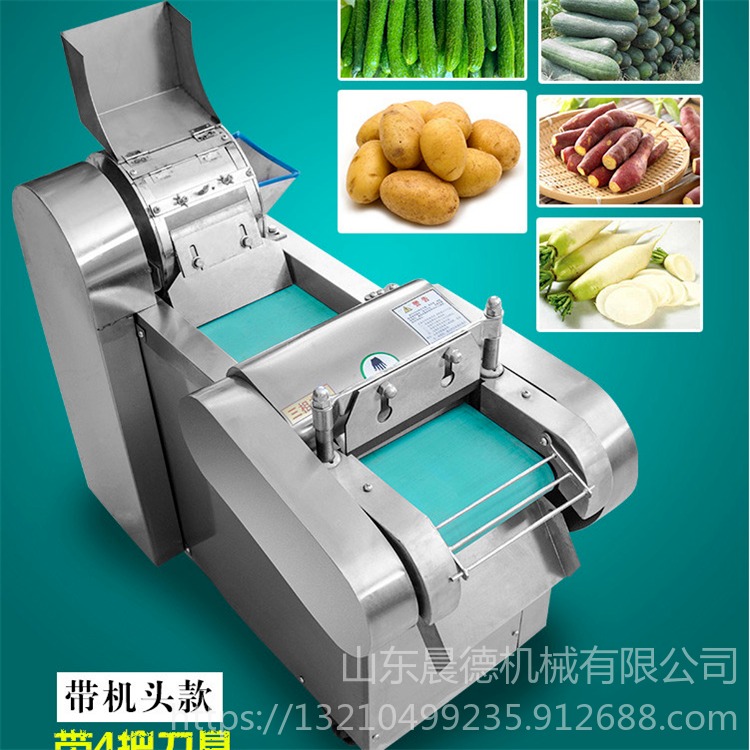 晨德 大产量切菜机 660型土豆切丝机 木耳芹菜切段机 海带切丝机