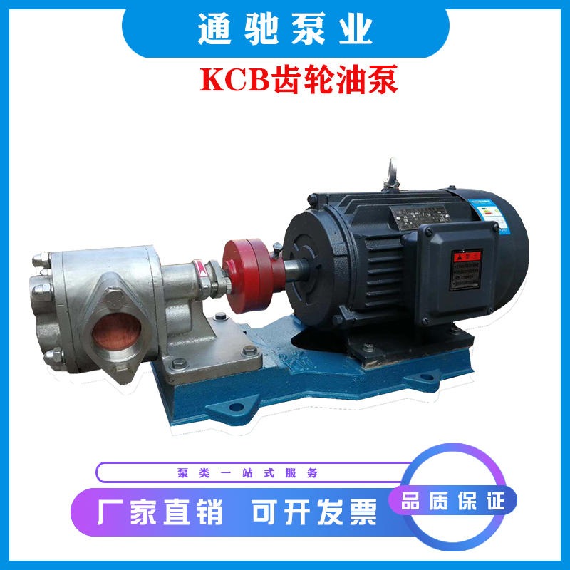 批发KCB齿轮油泵 KCB83.3豆渣泵 不锈钢齿轮泵 食品泵 磁联渣油泵通驰泵业生产