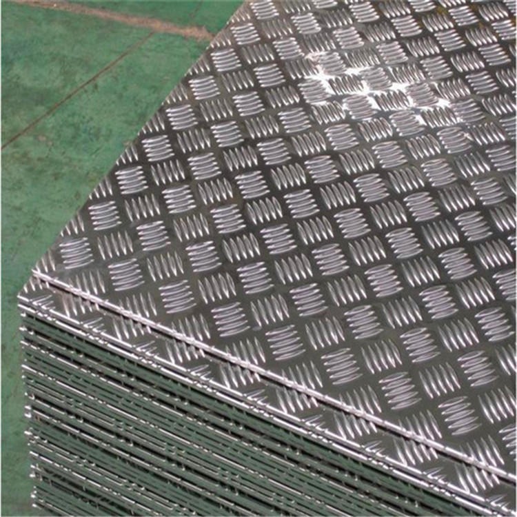 花纹铝板厂家5052.5005.5083耐腐蚀防滑花纹板扁豆型压花铝板材图片