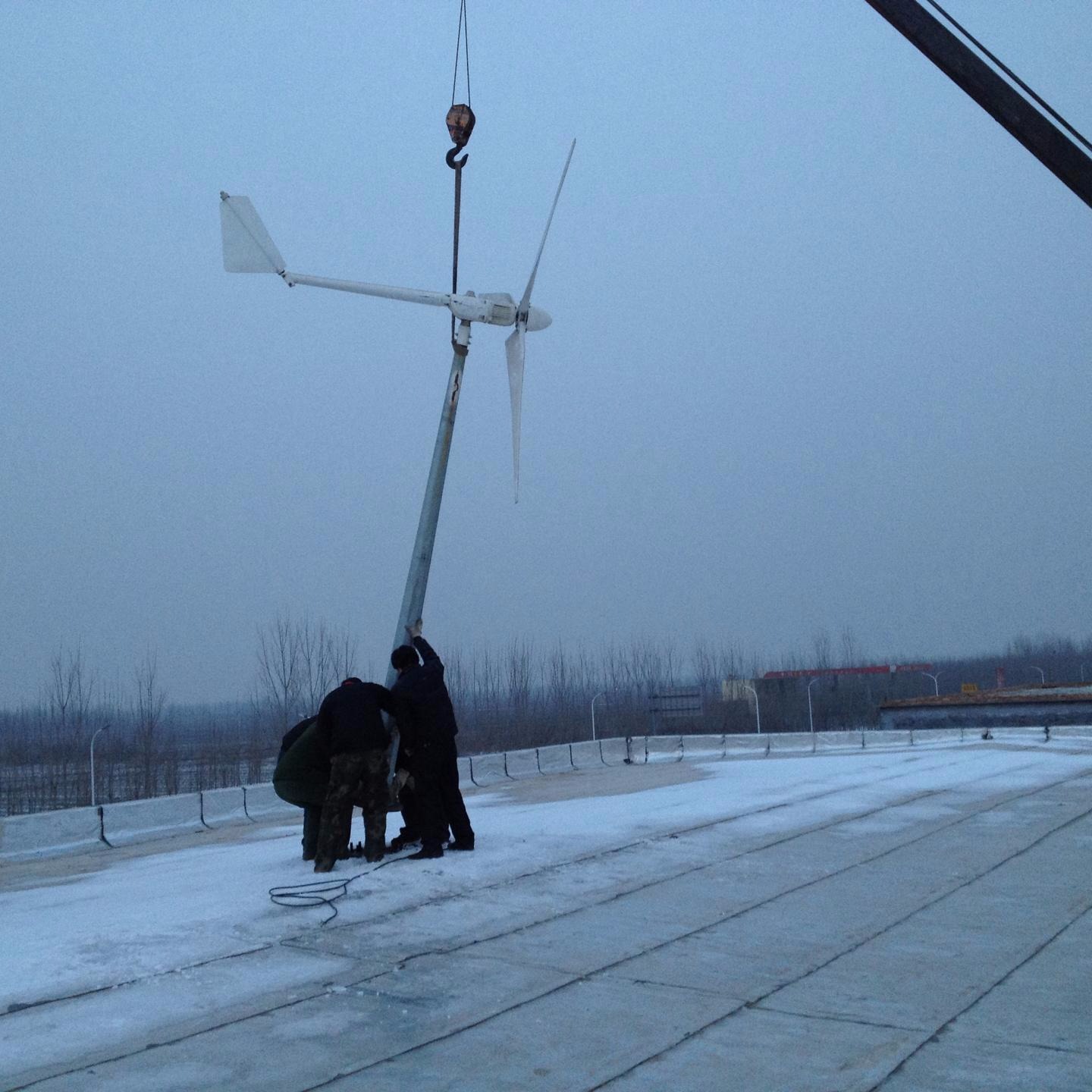 甘肃家用220v3000w风力发电机水平轴风力发电机晟成定做
