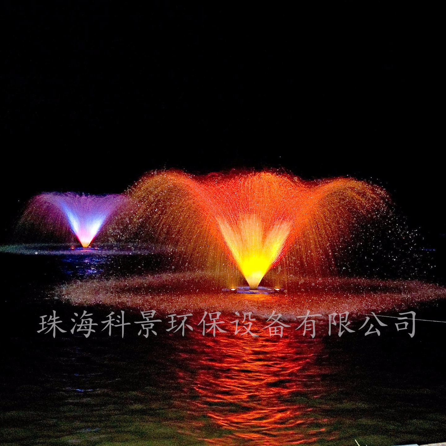 公园湖泊水景喷泉曝气机 景观水喷泉图片
