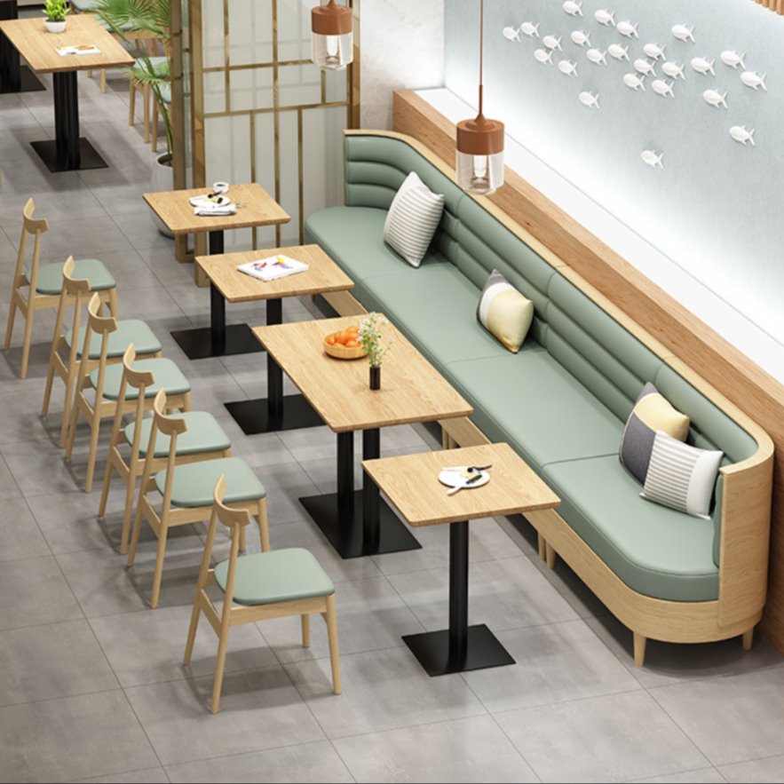 众美德家具定做 休闲餐饮家具厂家 餐厅餐桌餐椅 卡座沙发量身定制图片