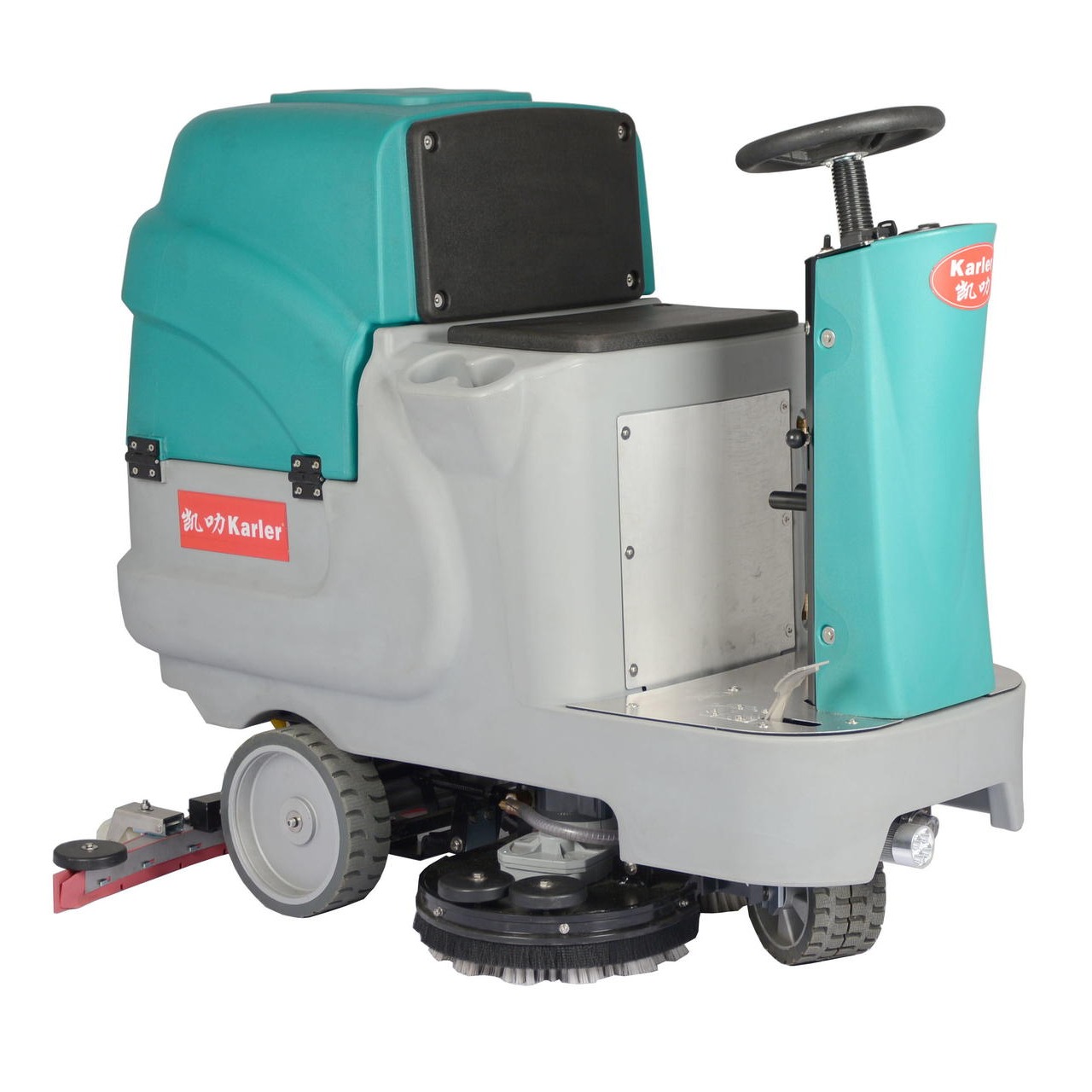 凯叻双刷驾驶式洗地机HY660 苏州市包装印刷造纸厂保洁擦地机