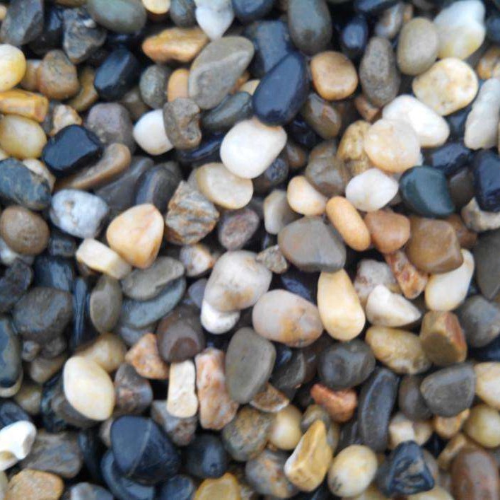 双鸭山天然杂色鹅卵石滤料 铺路鹅卵石 黑色砾石制作 出厂价格