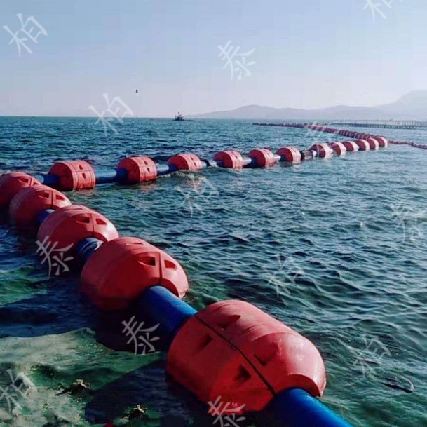 柏泰供应海面托管子浮筒 内管径500海洋输油管道浮体 环海抽沙管道浮桶
