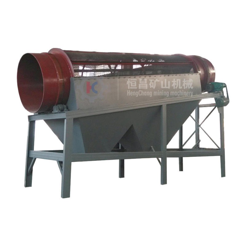 江西猪笼筛机械  生产厂家恒昌大型滚筒筛 矿用无轴滚筒筛沙机