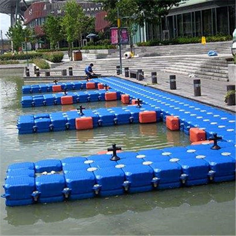 柏泰环海码头浮箱 水上平台搭建浮筒 塑料浮岛批发