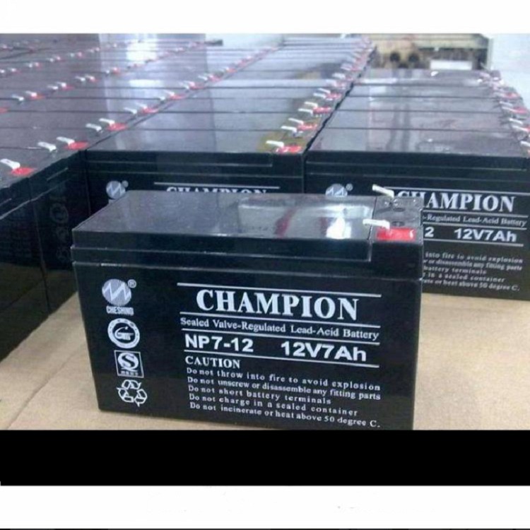 CHAMPION蓄电池NP7-12 志成蓄电池12V7AH代理批发