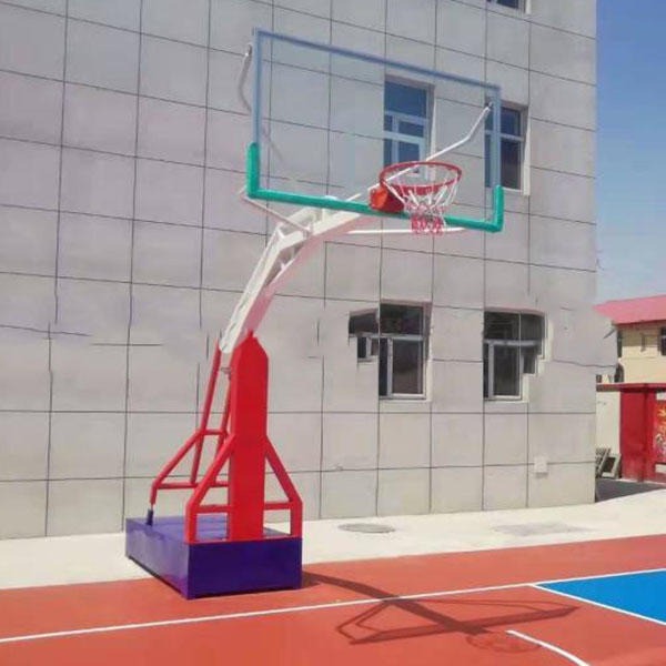 广场小区篮球架 唐山凹箱式篮球架 移动式户外篮球架 防液压篮球架