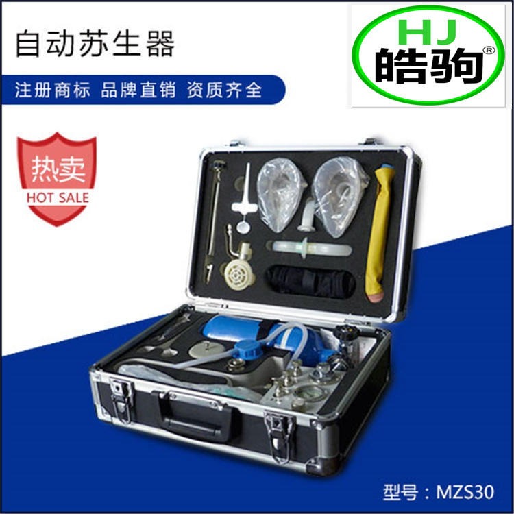 上海皓驹品牌自动苏生器 MZS30自动苏生器 矿用苏生器
