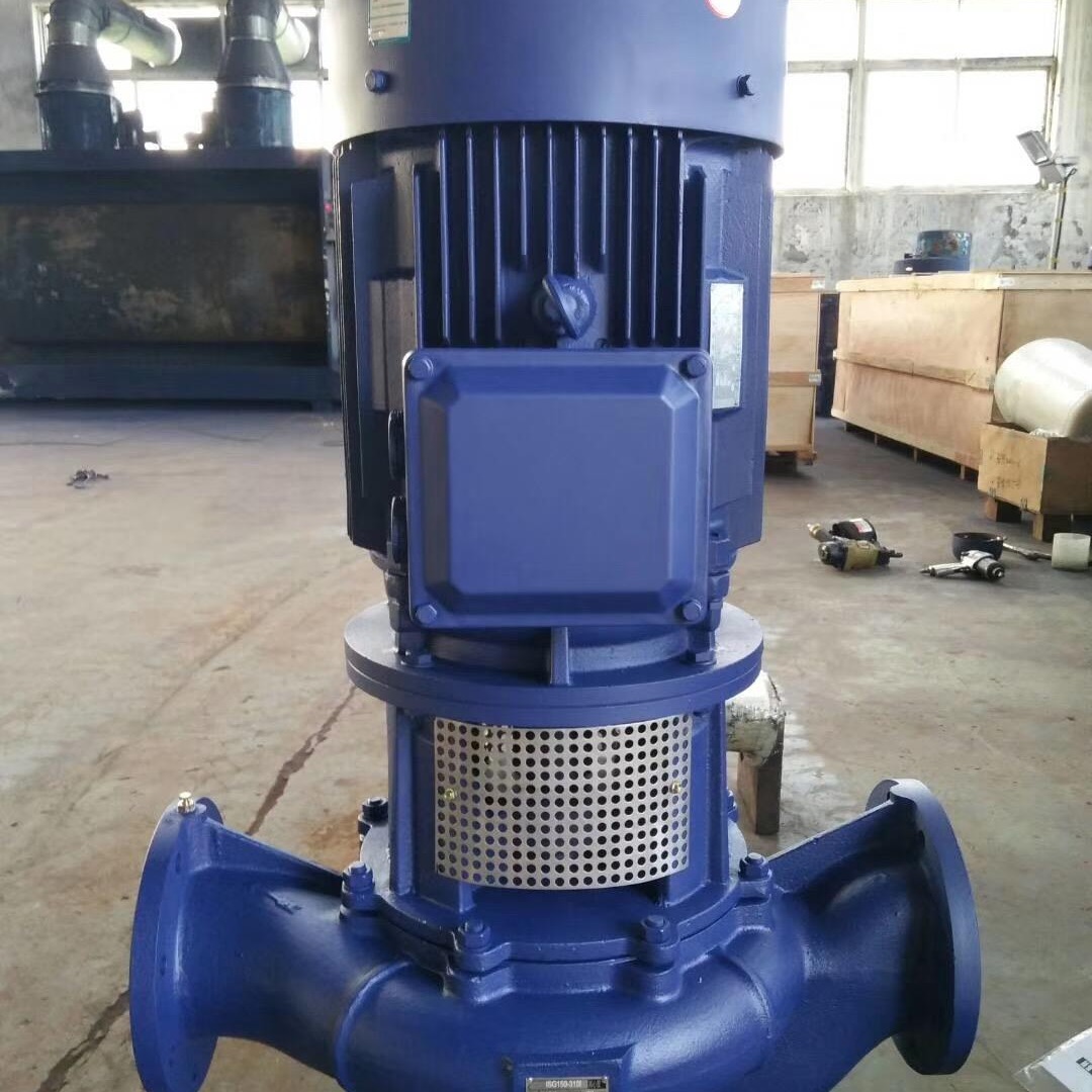 ISG立式管道离心泵 冷却水循环泵/空调热水循环泵 清水泵 不锈钢管道离心泵  ISG40-200B 式离心泵 增压泵