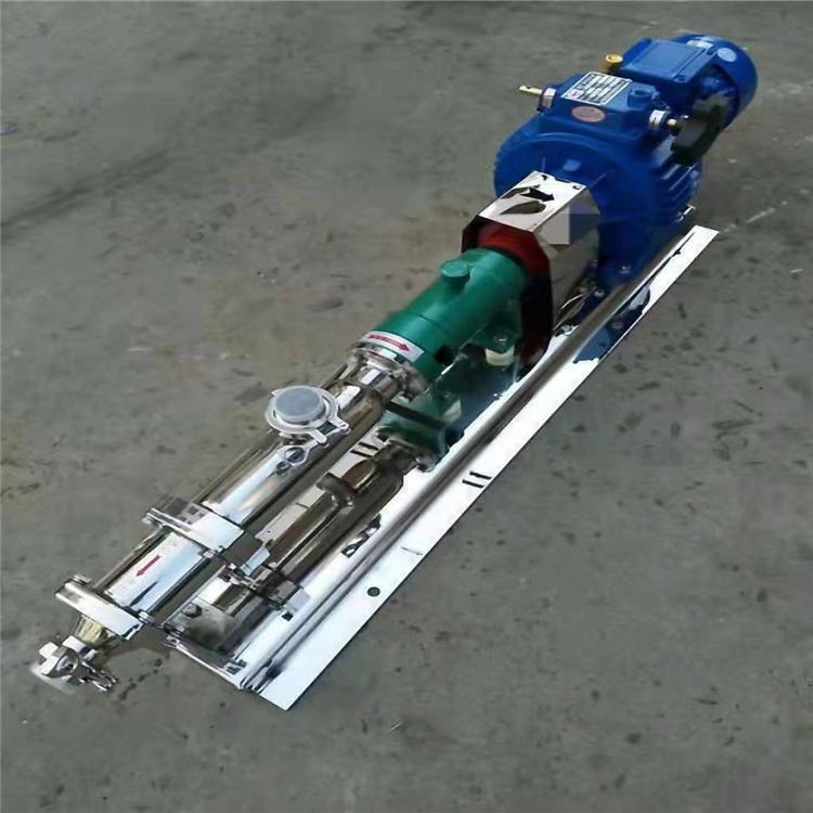 供应螺杆泵 G型单螺杆泵 可调速高粘度浓浆泵 卧式电动自吸泵 皓承泵业