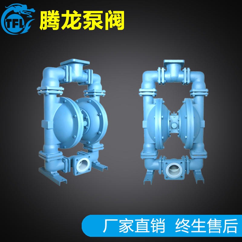 气动隔膜泵 QBY40不锈钢316F46气动隔膜泵污水、废水、化学品、软沉淀物可用