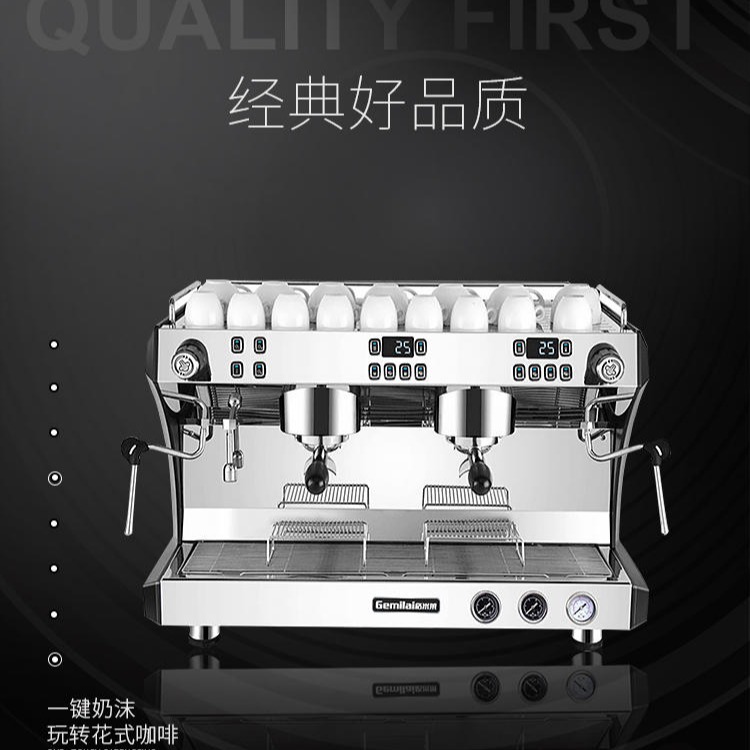 格米莱CRM3120C咖啡机 商用双头半自动咖啡机 意式专业高压蒸汽电控版 价格