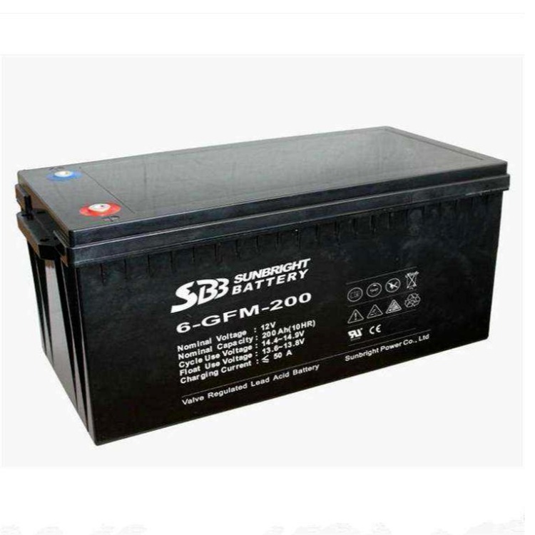 圣豹SBB蓄电池6-GFM-200光伏发电储能原装蓄电池12V200AH代理报价