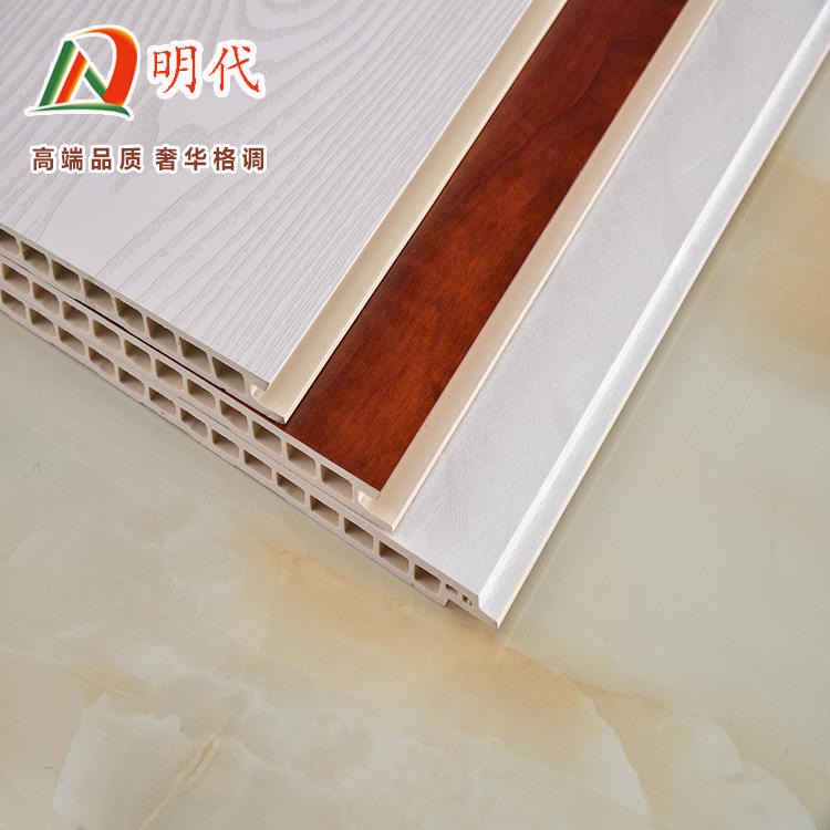 明代 厂家直销   竹木纤维集成墙板  环保集成墙板  快装集成墙面